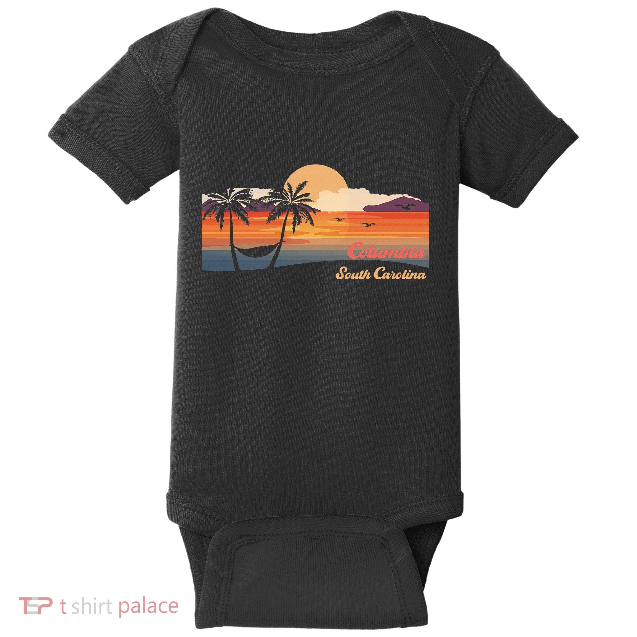 Vintage Columbia South Carolina Beach Baby Bodysuit