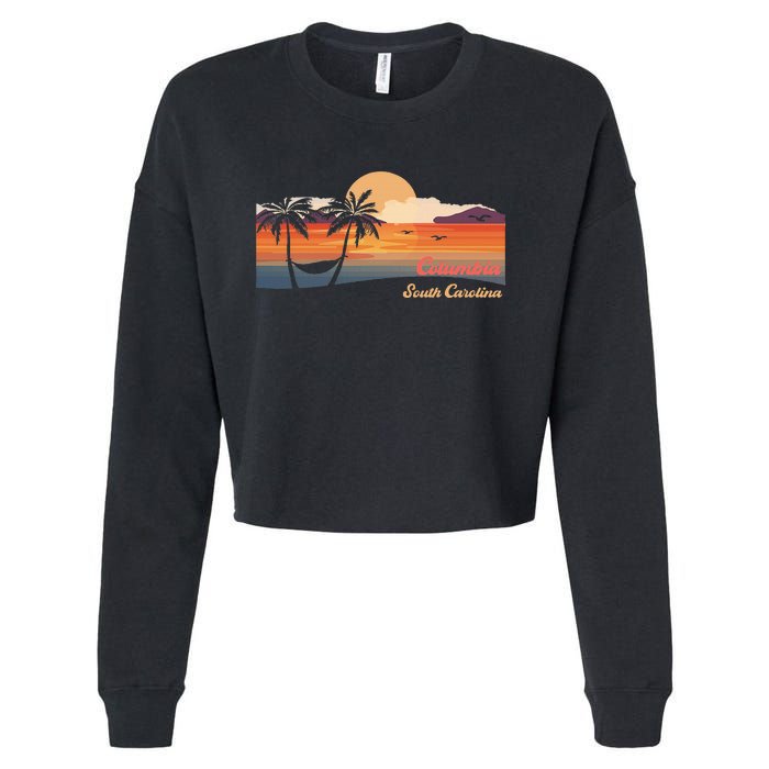 Vintage Columbia South Carolina Beach Cropped Pullover Crew