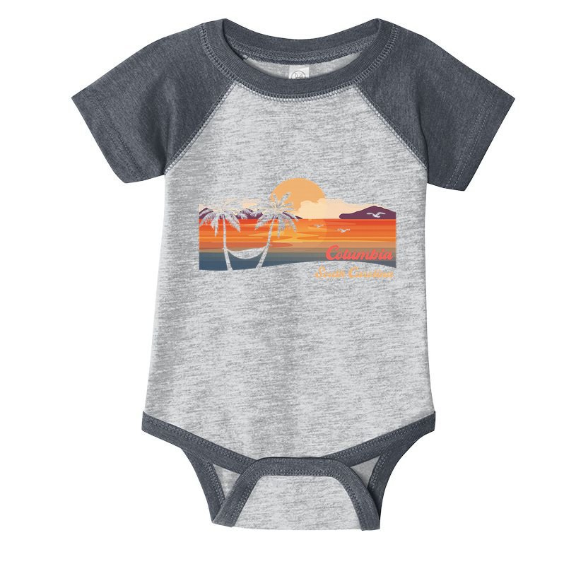 Vintage Columbia South Carolina Beach Infant Baby Jersey Bodysuit