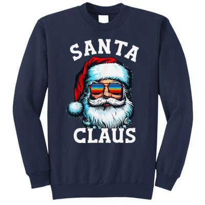 Vintage Christmas Santa Claus Face Glasses Old Xmas Matching Sweatshirt