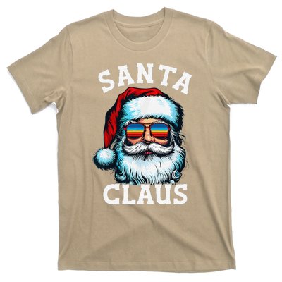 Vintage Christmas Santa Claus Face Glasses Old Xmas Matching T-Shirt