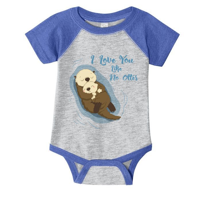 Very Cute Sea Otters : I Love You Like No Otter Gift Infant Baby Jersey Bodysuit