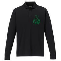 Vintage Catholic Saint Patrick's Day Awesome Costume Performance Long Sleeve Polo