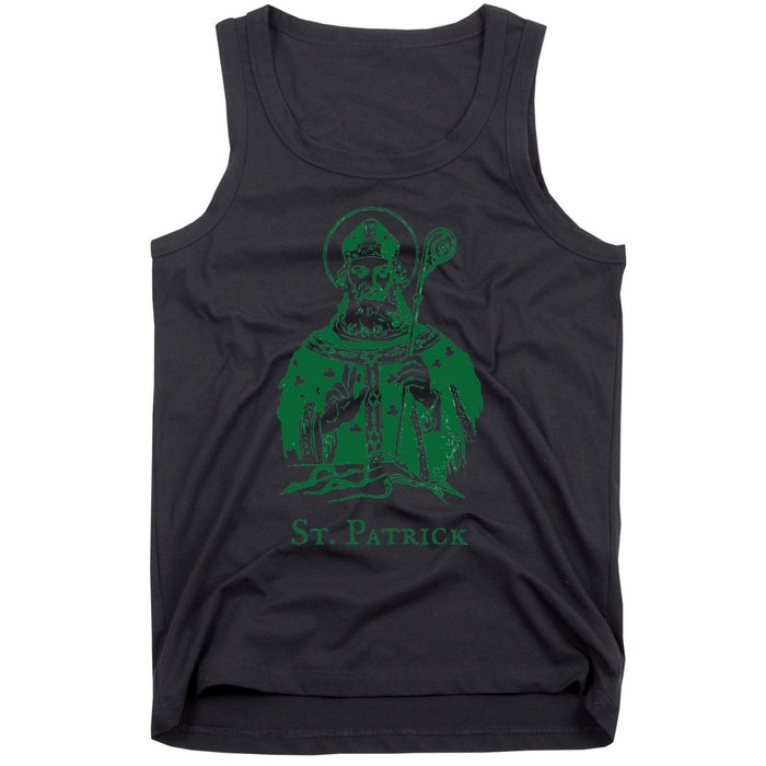 Vintage Catholic Saint Patrick's Day Awesome Costume Tank Top