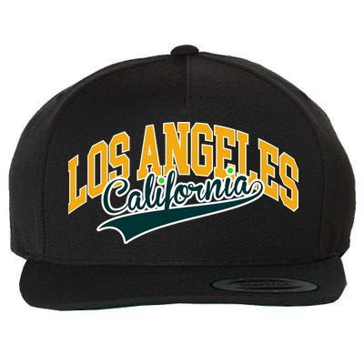 Vintage Collegiate Style Los Angeles California Wool Snapback Cap