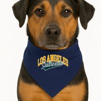Vintage Collegiate Style Los Angeles California USA-Made Doggie Bandana