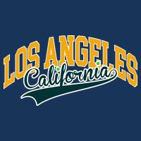 Vintage Collegiate Style Los Angeles California USA-Made Doggie Bandana