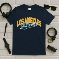 Vintage Collegiate Style Los Angeles California T-Shirt