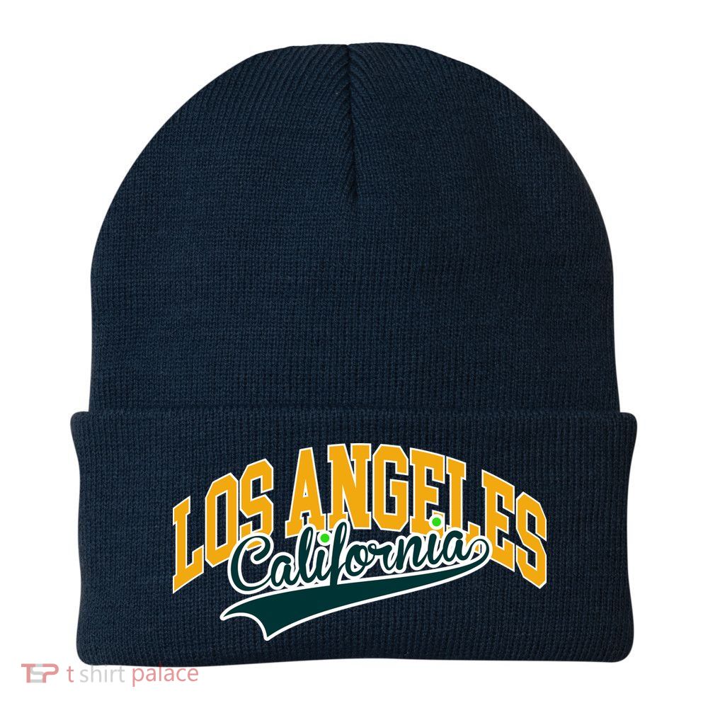 Vintage Collegiate Style Los Angeles California Beanie