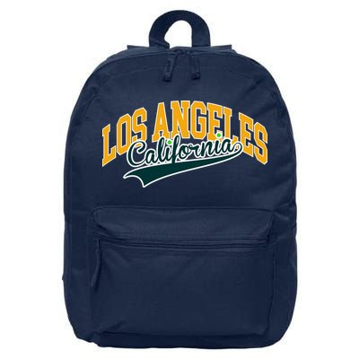 Vintage Collegiate Style Los Angeles California 16 in Basic Backpack