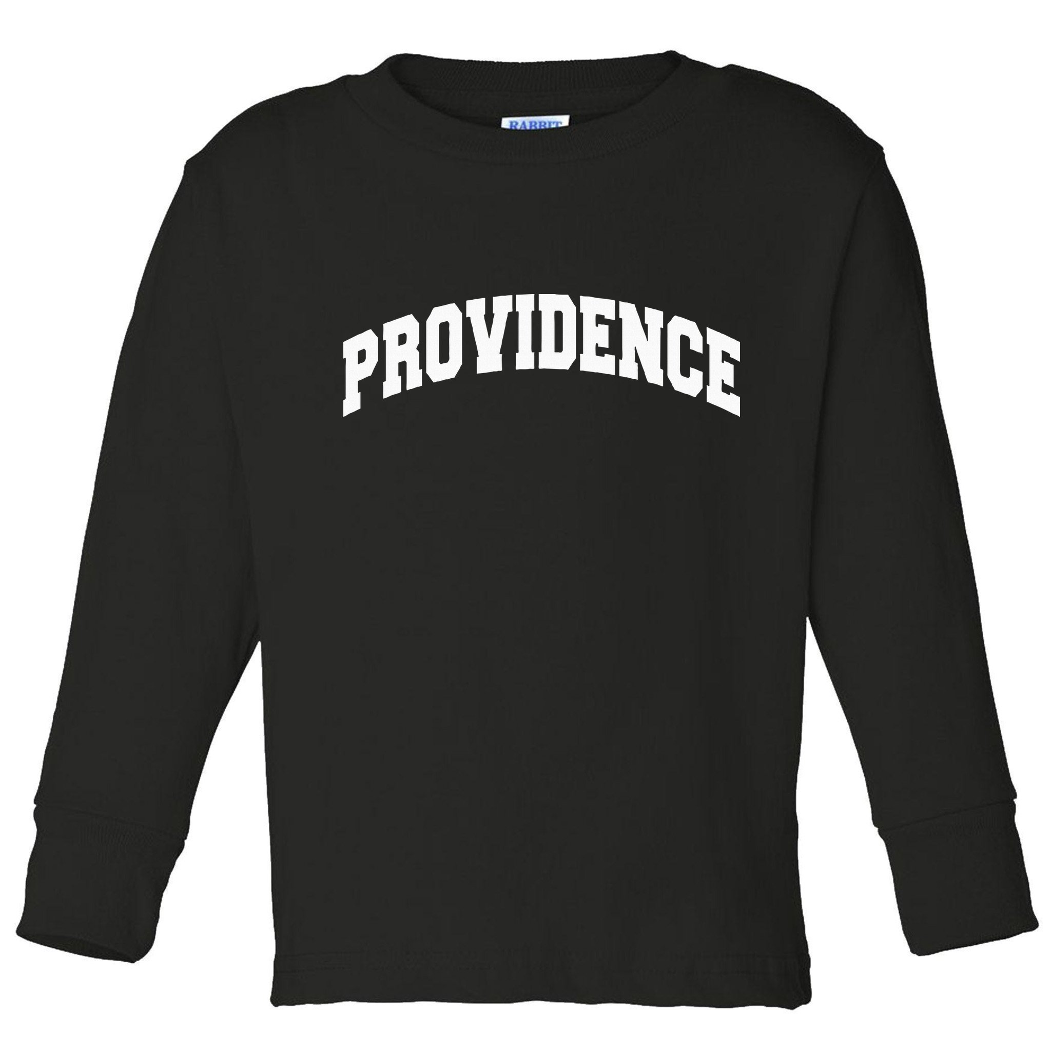Varsity College Style Providence Rhode Island Toddler Long Sleeve Shirt