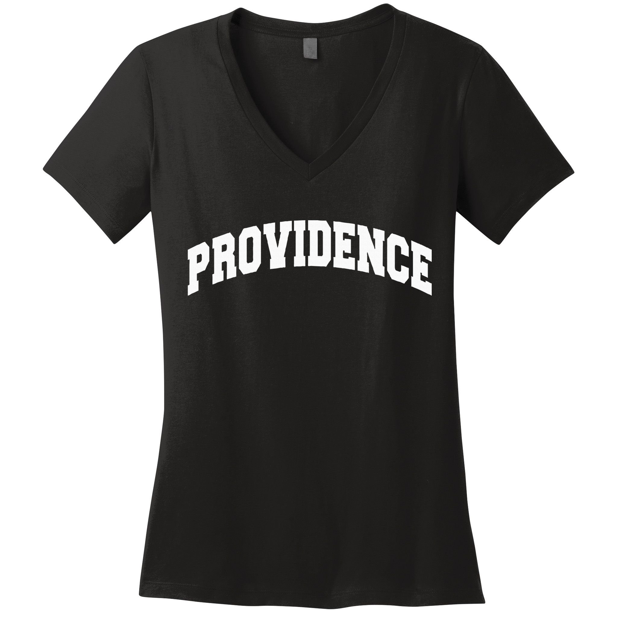 Varsity College Style Providence Rhode Island Women's V-Neck T-Shirt