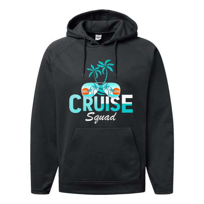 Vacation Cruise Squad Family Matching Cruise Trip Performance Fleece Hoodie