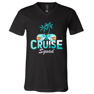 Vacation Cruise Squad Family Matching Cruise Trip V-Neck T-Shirt