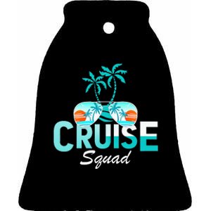 Vacation Cruise Squad Family Matching Cruise Trip Ceramic Bell Ornament