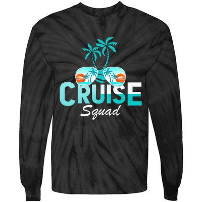 Vacation Cruise Squad Family Matching Cruise Trip Tie-Dye Long Sleeve Shirt