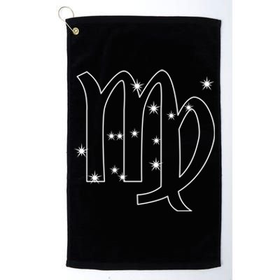 Virgo Constellation September Zodiac Astrology Gift Platinum Collection Golf Towel