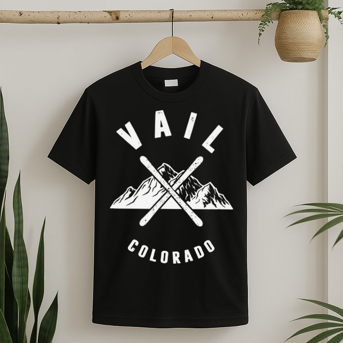 Vail Colorado Skiing Snowboarding Winter Ski Park Mountain T-Shirt