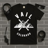 Vail Colorado Skiing Snowboarding Winter Ski Park Mountain T-Shirt
