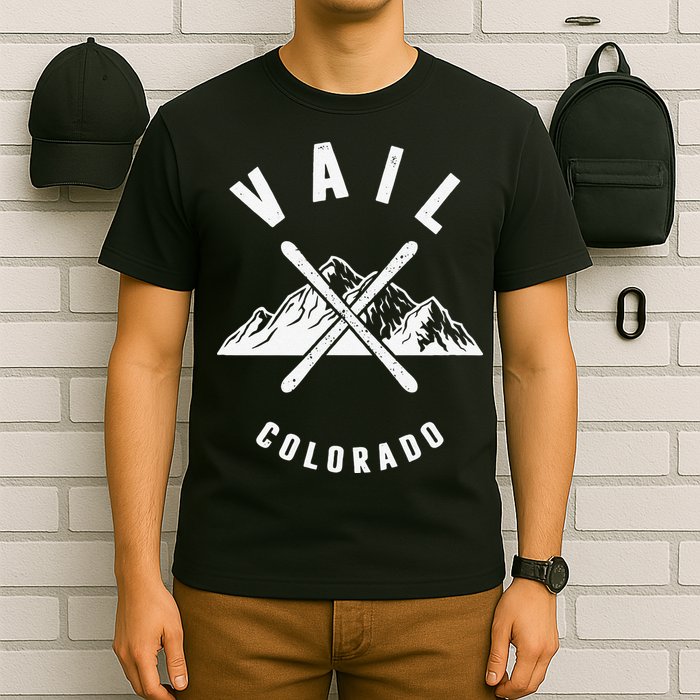 Vail Colorado Skiing Snowboarding Winter Ski Park Mountain T-Shirt