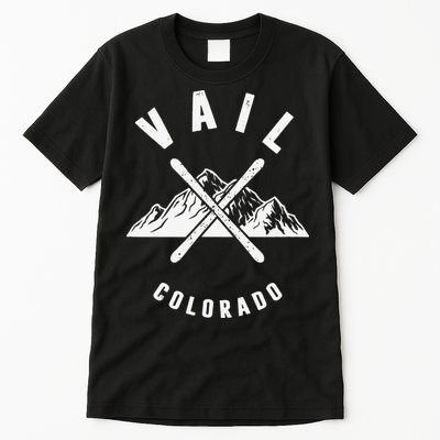 Vail Colorado Skiing Snowboarding Winter Ski Park Mountain Tall T-Shirt