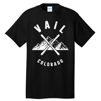 Vail Colorado Skiing Snowboarding Winter Ski Park Mountain Tall T-Shirt