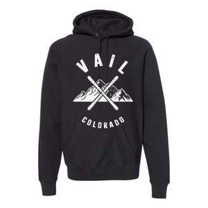 Vail Colorado Skiing Snowboarding Winter Ski Park Mountain Premium Hoodie