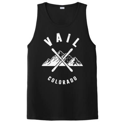 Vail Colorado Skiing Snowboarding Winter Ski Park Mountain PosiCharge Competitor Tank