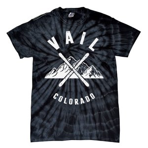 Vail Colorado Skiing Snowboarding Winter Ski Park Mountain Tie-Dye T-Shirt