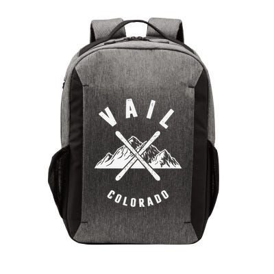 Vail Colorado Skiing Snowboarding Winter Ski Park Mountain Vector Backpack