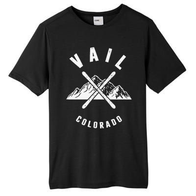 Vail Colorado Snowboarding Winter Ski Park Mountain Tall Fusion ChromaSoft Performance T-Shirt