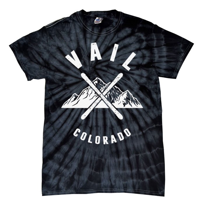 Vail Colorado Snowboarding Winter Ski Park Mountain Tie-Dye T-Shirt