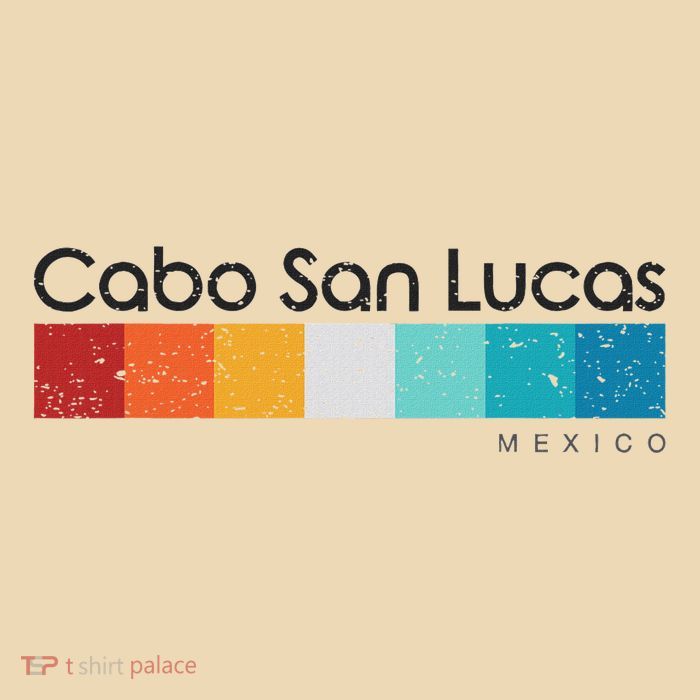 Vintage Cabo San Lucas Mexico Retro Design Drawstring Bag