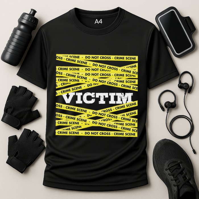 Victim Crime Scene Do No Cross True Crime Costume Cooling Performance Crew T-Shirt