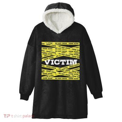 Victim Crime Scene Do No Cross True Crime Costume Hooded Wearable Blanket