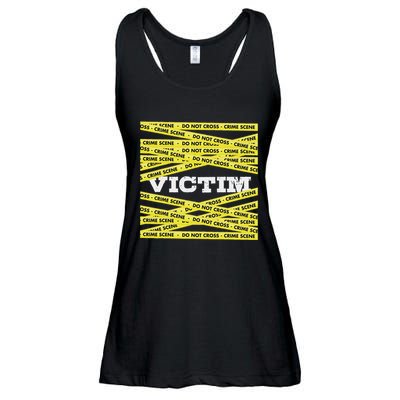 Victim Crime Scene Do No Cross True Crime Costume Ladies Essential Flowy Tank