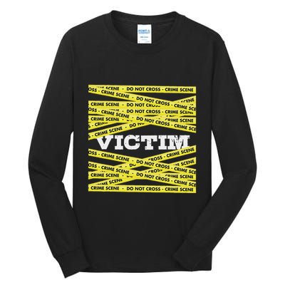 Victim Crime Scene Do No Cross True Crime Costume Tall Long Sleeve T-Shirt