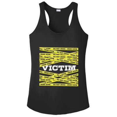 Victim Crime Scene Do No Cross True Crime Costume Ladies PosiCharge Competitor Racerback Tank