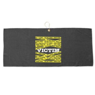 Victim Crime Scene Do No Cross True Crime Costume Large Microfiber Waffle Golf Towel