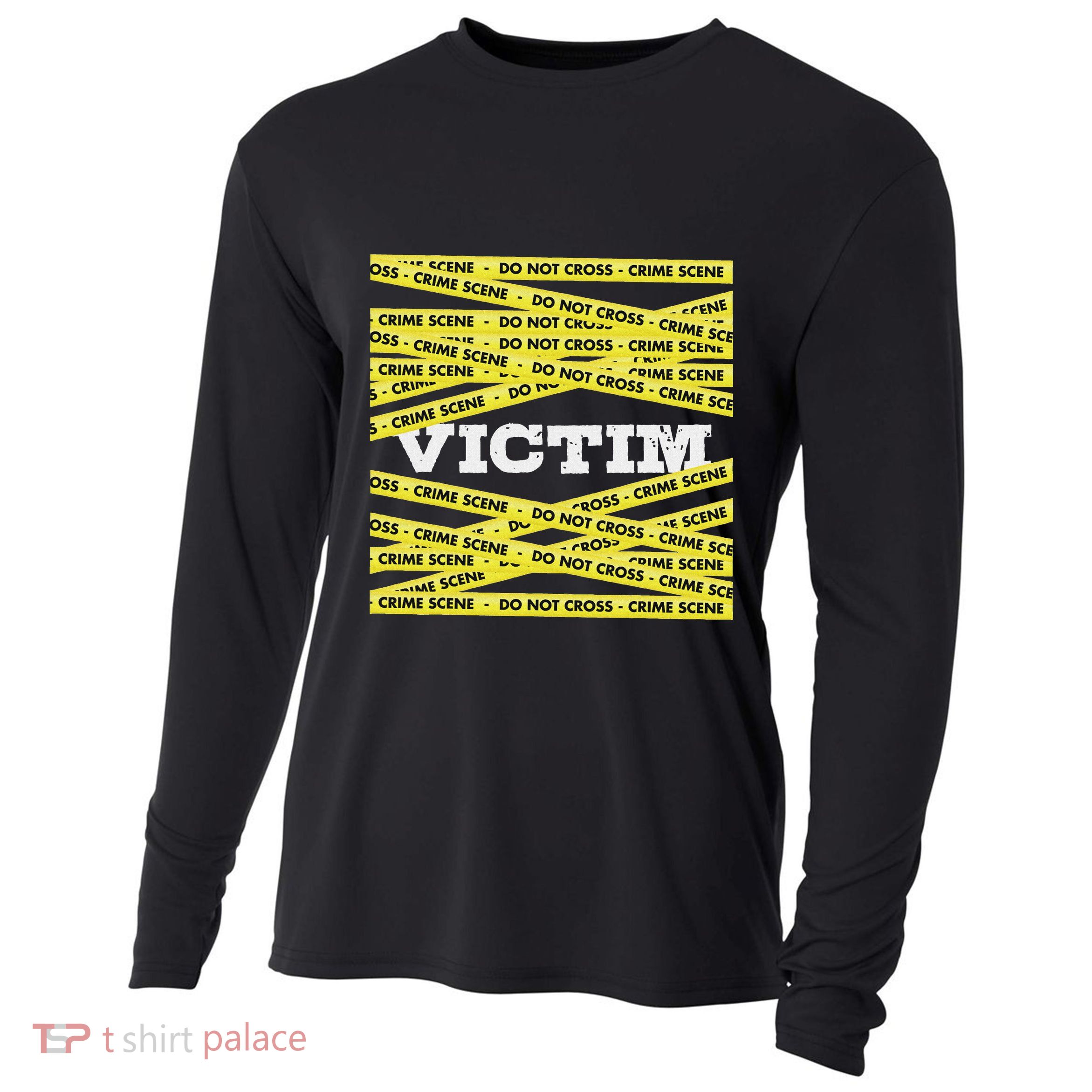 Victim Crime Scene Do No Cross True Crime Costume Cooling Performance Long Sleeve Crew
