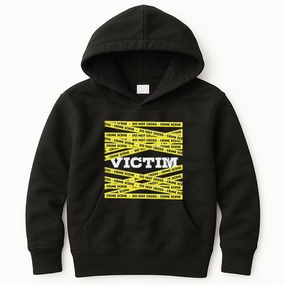Victim Crime Scene Do No Cross True Crime Costume Kids Hoodie