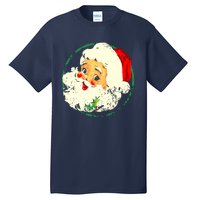 Vintage Christmas Santa Claus Face Old Fashioned Tall T-Shirt