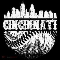 Vintage Cincinnati Skyline City Baseball Met At Gameday Flatbill Hat