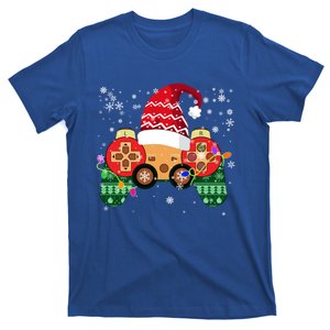 Videogame Controller Santa Hat Christmas Gaming Xmas Gamer Meaningful Gift T-Shirt