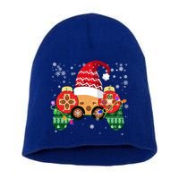 Videogame Controller Santa Hat Christmas Gaming Xmas Gamer Meaningful Gift Short Acrylic Beanie