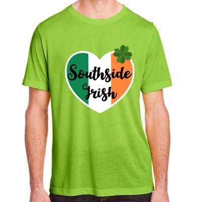 Vintage Chicago Southside Irish Shamrock St Patricks Day Funny Gift Adult ChromaSoft Performance T-Shirt