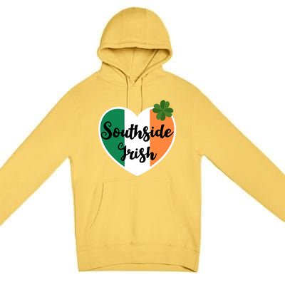 Vintage Chicago Southside Irish Shamrock St Patricks Day Funny Gift Premium Pullover Hoodie