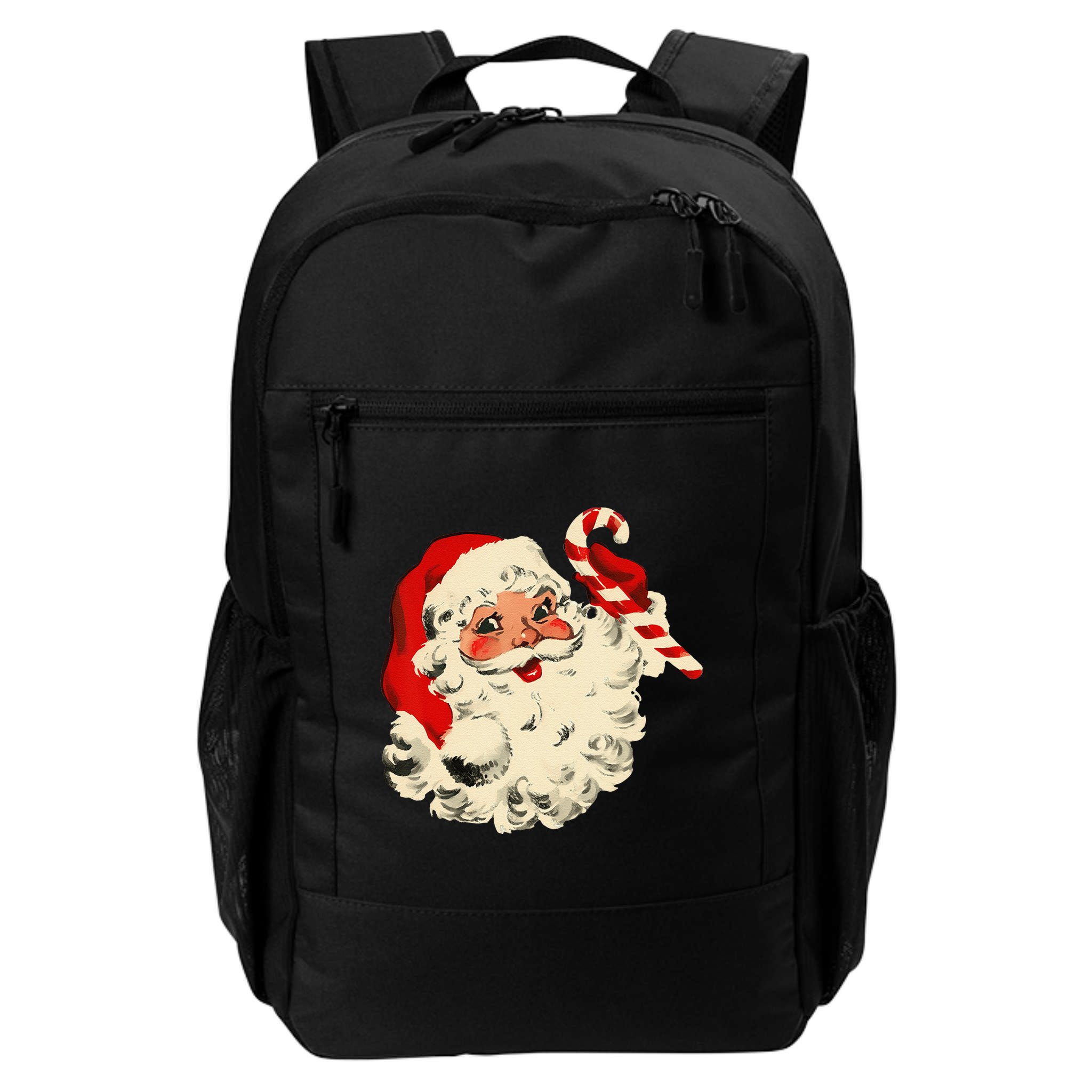 Vintage Christmas Santa Claus Face Funny Backpack