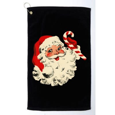 Vintage Christmas Santa Claus Face Funny Golf Towel