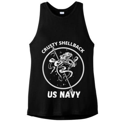 Vintage Crusty Shellback Ladies PosiCharge Tri-Blend Wicking Tank